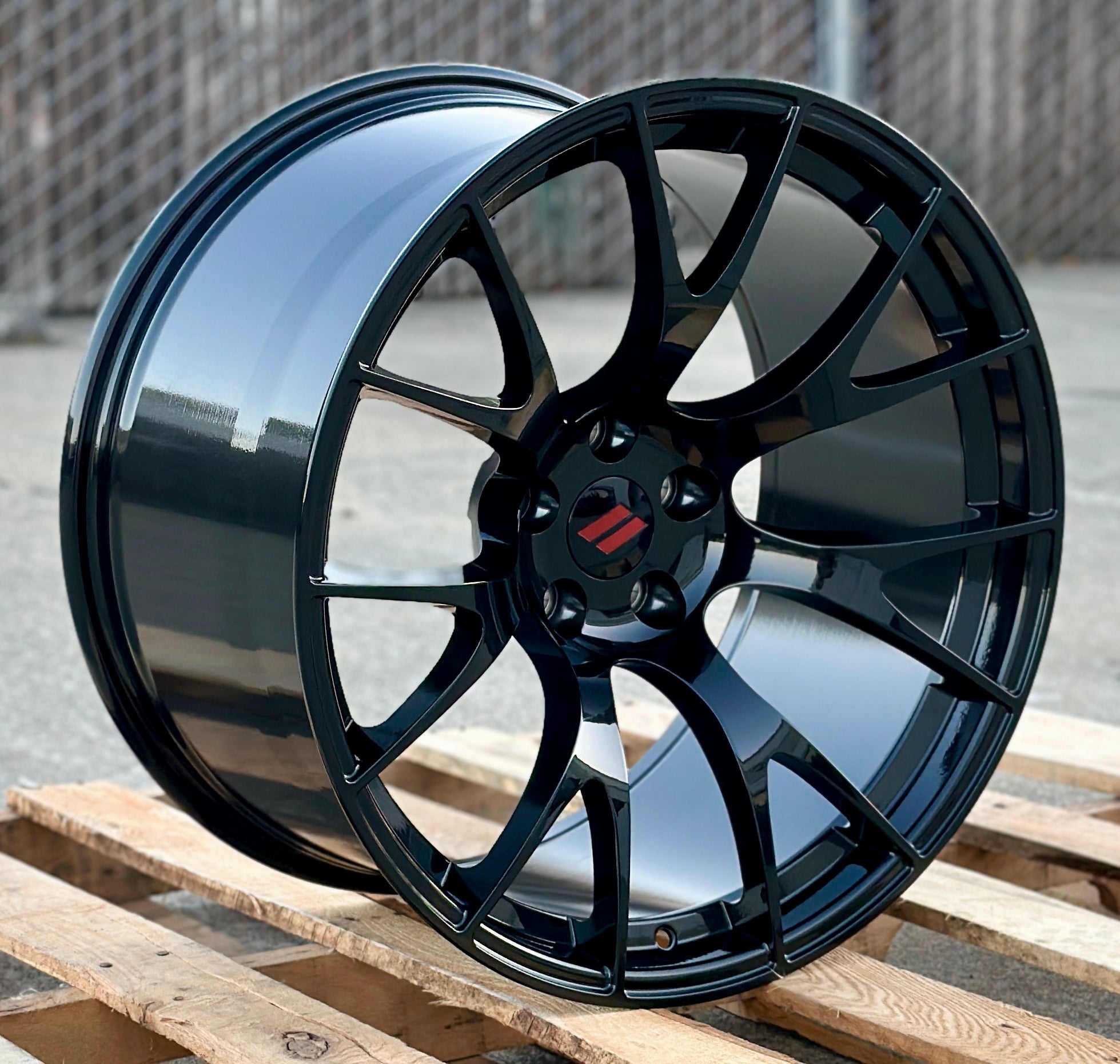 20x11 Mesh Style Gloss Black Wheels Fits Dodge Challenger Charger