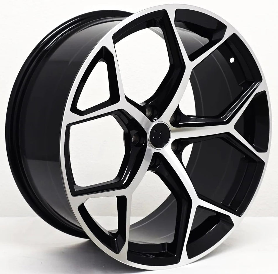 19" RS6 Style Black Machined Wheels Fits Audi A45 S4 A5 S5 A6 S6 A7 S7 A8 S8 Q3 Q5 Q7 Q8 RS3 RS5 RS6 RS7