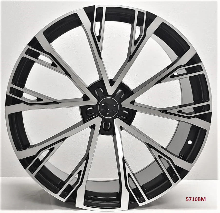 20" Black Machined Wheels Fits Audi A3 S3 A43 S4 A5 S5 A6 S6 A7 S7 A8 S8 Q5 SQ5 RS3 RS5 RS7 TT QUATTRO ALLROAD