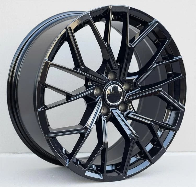 22" Gloss Black Wheels Fits Audi A3 A4 S4 A5 S5 A6 S6 A7 S7 A8 S8 Q3 Q5 Q7 Q8