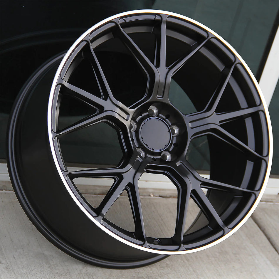 20" GT Matte Black Flow Forged Wheels Fits Mercedes C250 C300 C350 C400 C43 C63 E300 E350 E400 E450 E550 E63 S350 S450 S500 S550 S580 S600 S63 S65 AMG