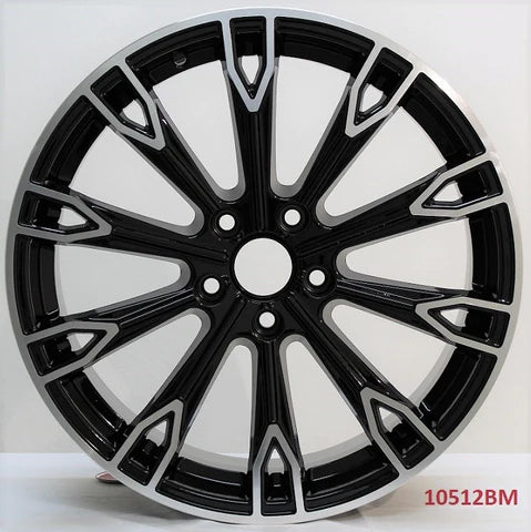 18-inch black machine face wheels by OE Style Wheels for Audi A3, S3, A4, S4, A5, S5, A6, S6, A7, S7, A8, S8, Q3, Q5, SQ5, RS5,