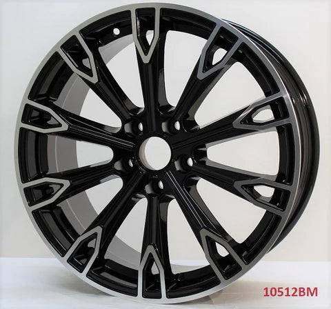 18-inch black machine face wheels by OE Style Wheels for Audi A3, S3, A4, S4, A5, S5, A6, S6, A7, S7, A8, S8, Q3, Q5, SQ5, RS5,