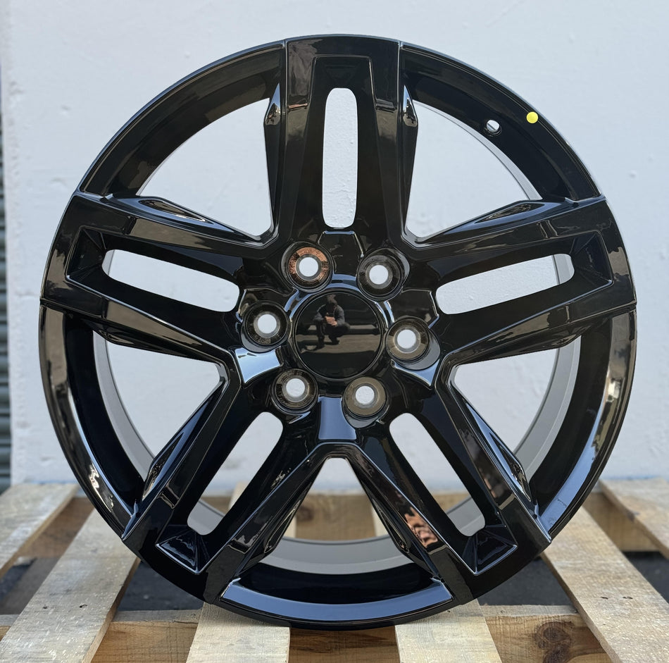 18" Trail Boss Style Gloss Black Wheels Fits Cadillac Escalade Chevy Silverado Suburban Tahoe Sierra GMC Yukon