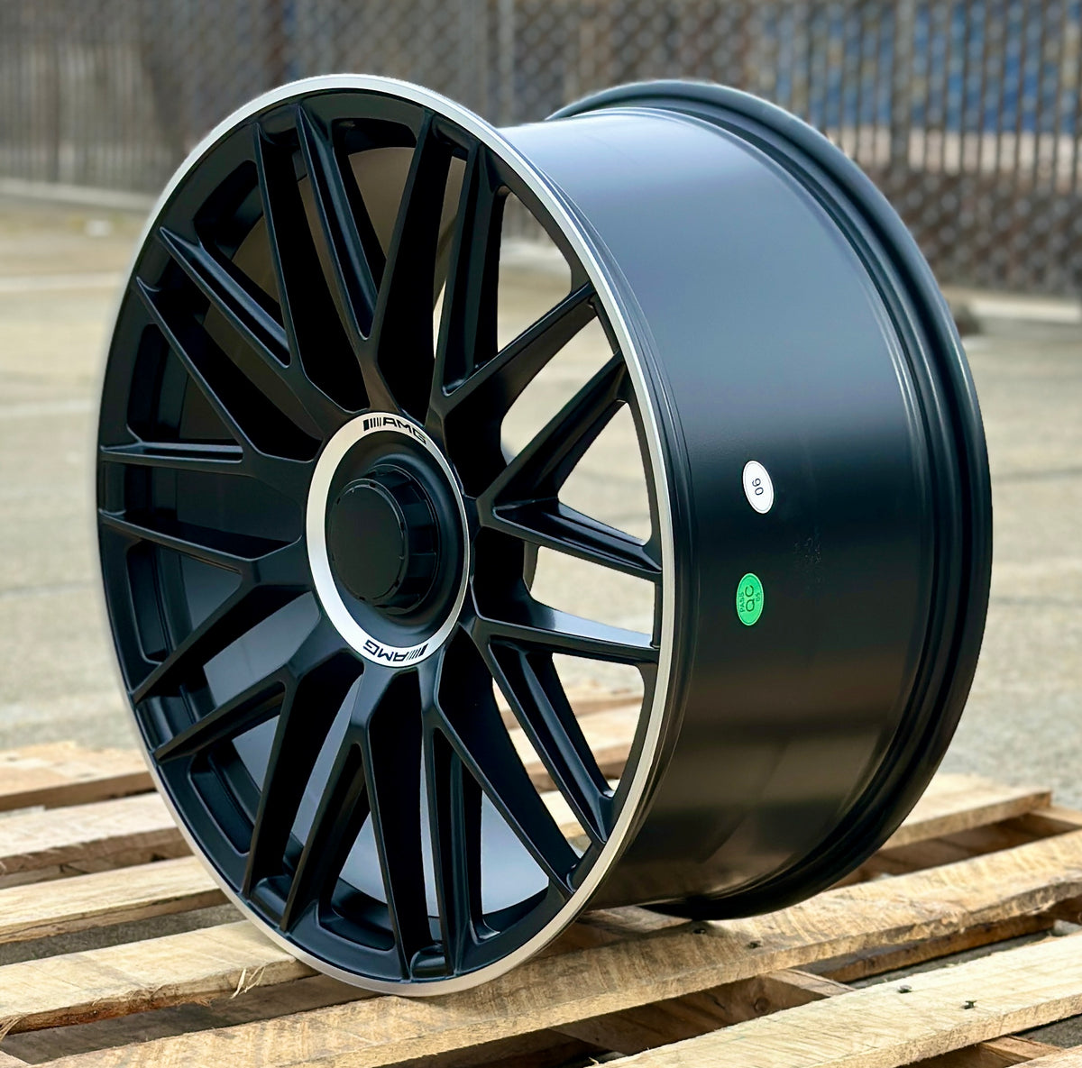 19-inch AMG SL style matte black Mercedes wheels by OE Style, designed for CLA, C, E, S, CLS, GLC, and GLE models.