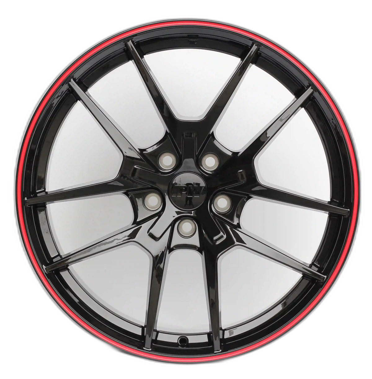 Gloss black 19-inch OE Style Wheels for Honda Accord and Civic, sporty automotive rims with a sleek finish.
