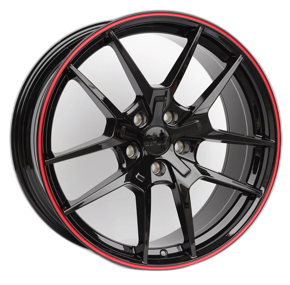 Gloss black 19-inch OE Style Wheels for Honda Accord and Civic, sporty automotive rims with a sleek finish.