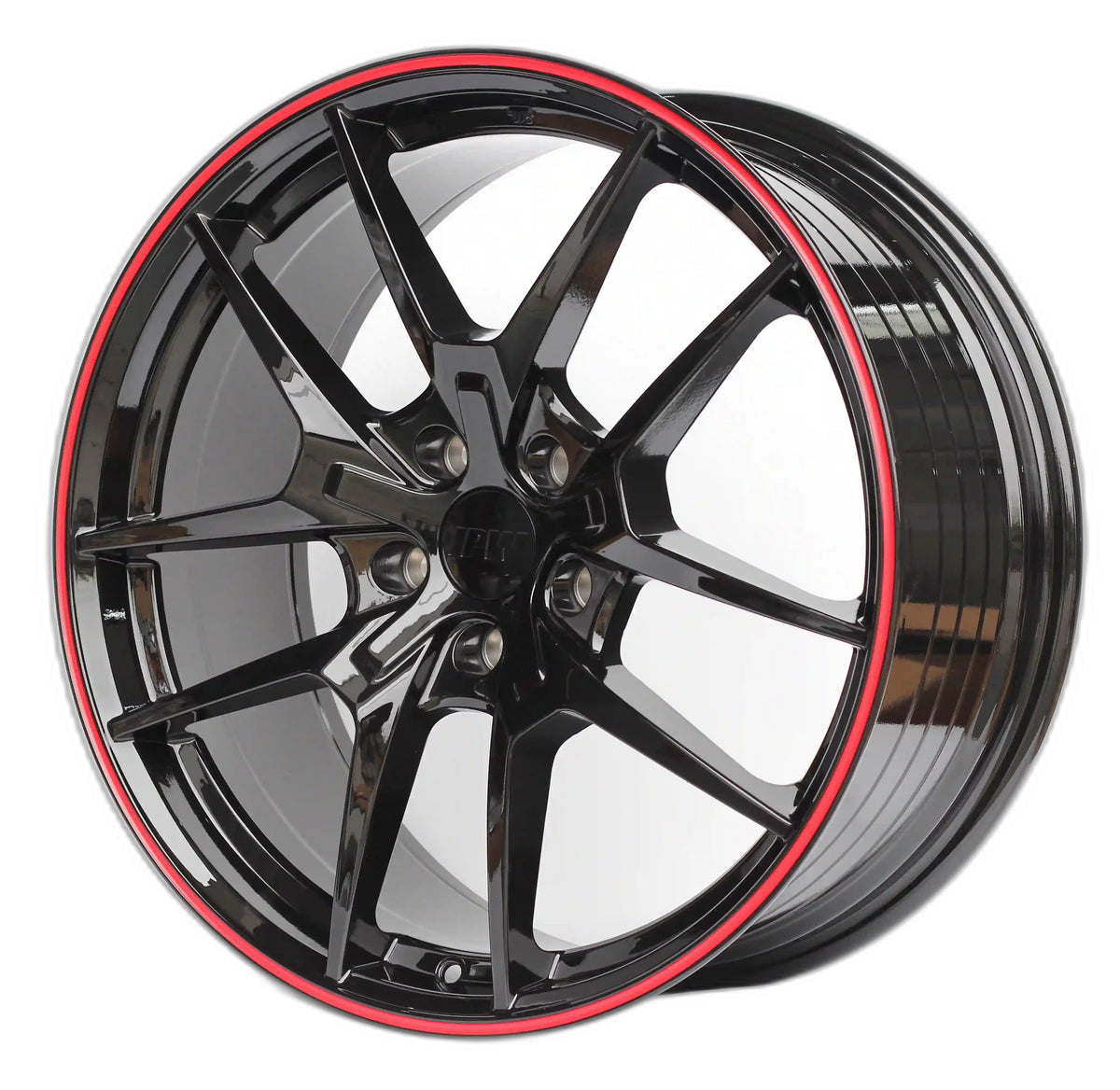 Gloss black 19-inch sport wheels by OE Style Wheels for Honda Accord, Civic, and other models, featuring a sleek, sporty design.