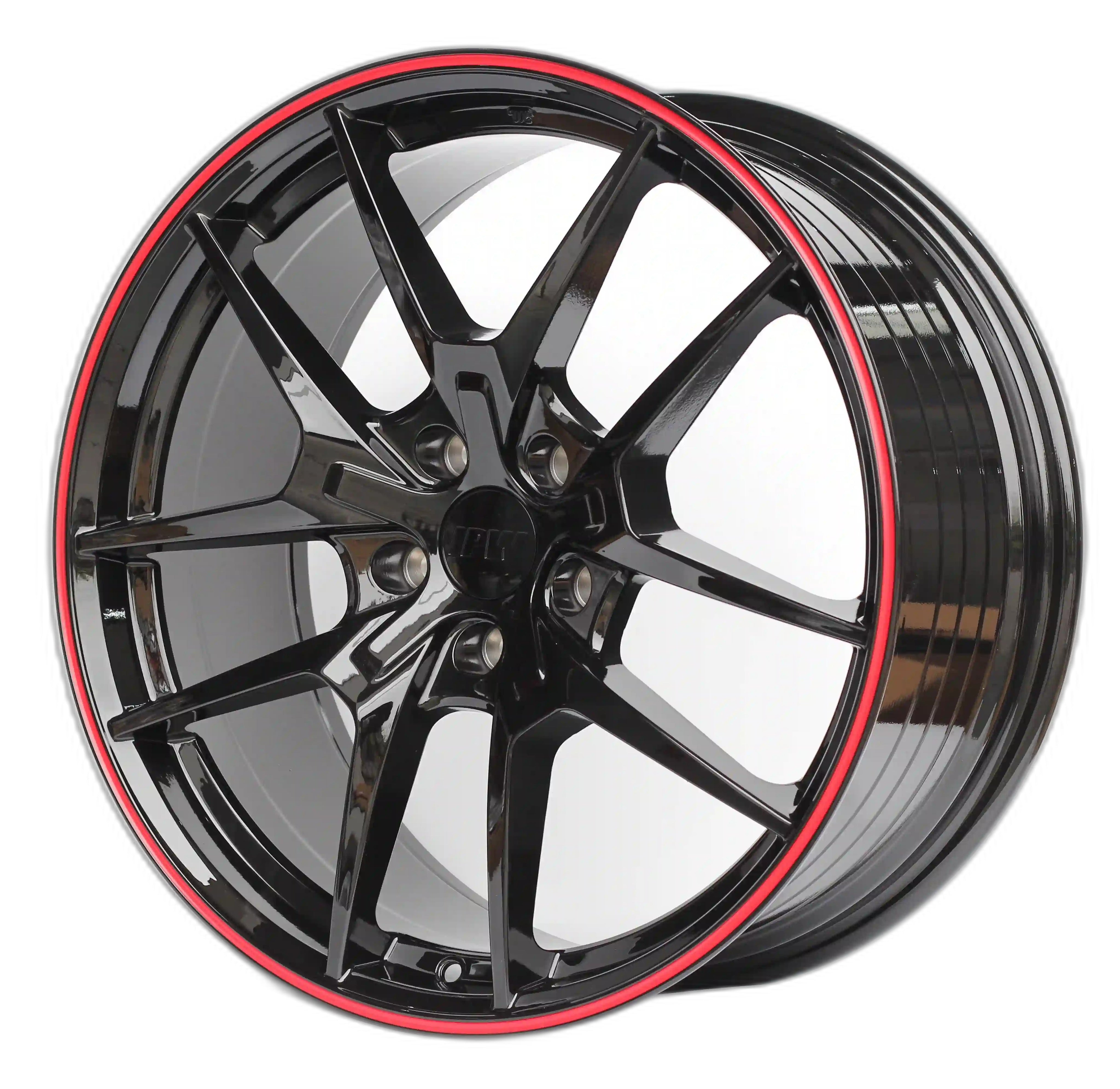 Gloss black 19-inch sport wheels by OE Style Wheels for Honda Accord, Civic, and other models, featuring a sleek, sporty design.