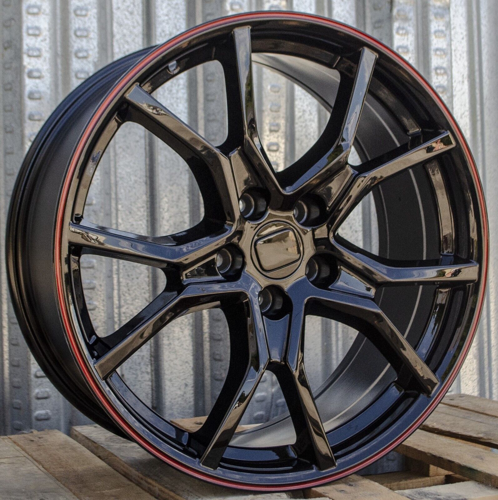 Gloss black 19-inch OE Style Wheels for Honda Accord, Civic, and Acura TSX, showcasing sleek automotive rims and stylish design.