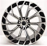 20-inch black machine face wheels by OE Style Wheels for Audi A3, S3, A4, S4, A5, S5, A6, S6, A7, S7, A8, S8, Q5, SQ5, RS3, RS5,