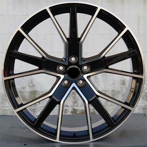 20-inch black machined automotive wheels by OE Style Wheels fitting Audi A5 S5 A6 S6 A7 S7 A8 S8 Q3 Q5 Q7
