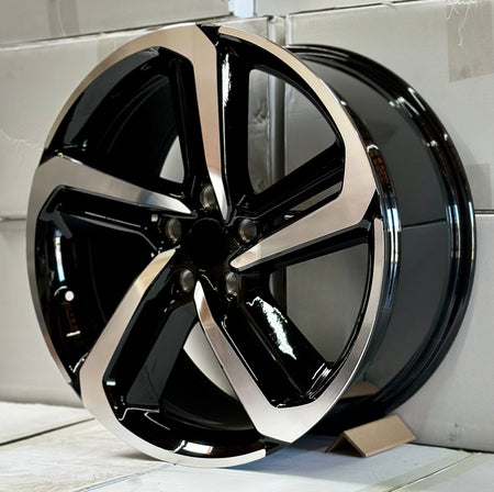 20-inch black machined OE Style Wheels for Honda Accord, Civic, Acura TSX, featuring sleek automotive rims and alloy design.
