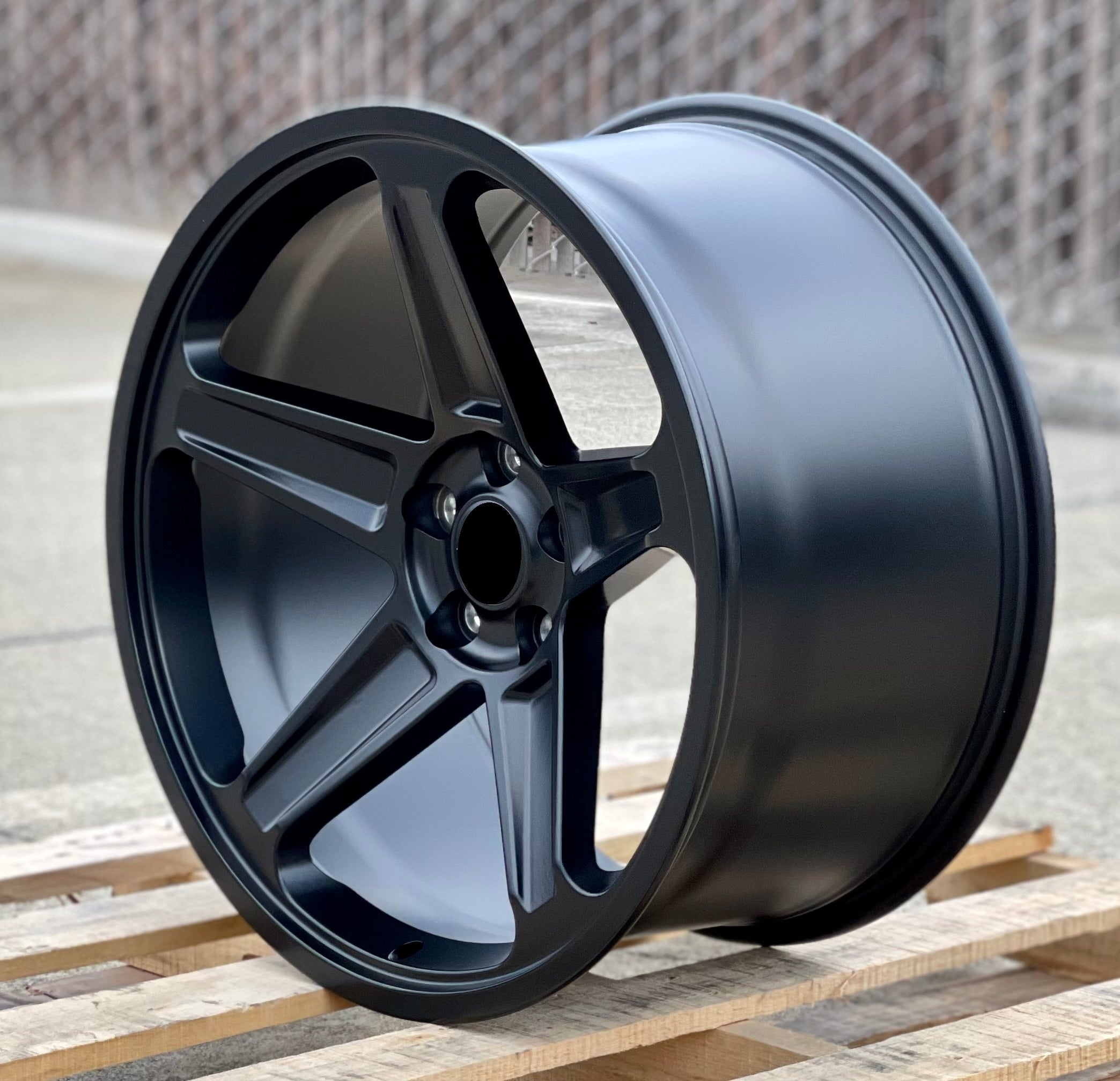 20-inch Demon Style Concave Wheels by OE Style Wheels on Dodge Challenger and Charger models including GT, RT, SRT, SXT, and Hellcat.