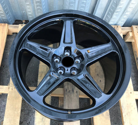 20-inch gloss black Demon Style wheels by OE Style Wheels for Dodge Challenger, Charger, Demon GT, RT, SRT, SXT, Hellcat.