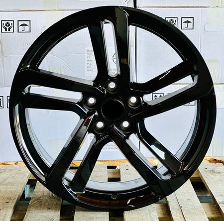 20-inch gloss black OE Style Wheels for Honda Accord, Civic, Acura TSX, featuring sleek automotive rims and stylish design.