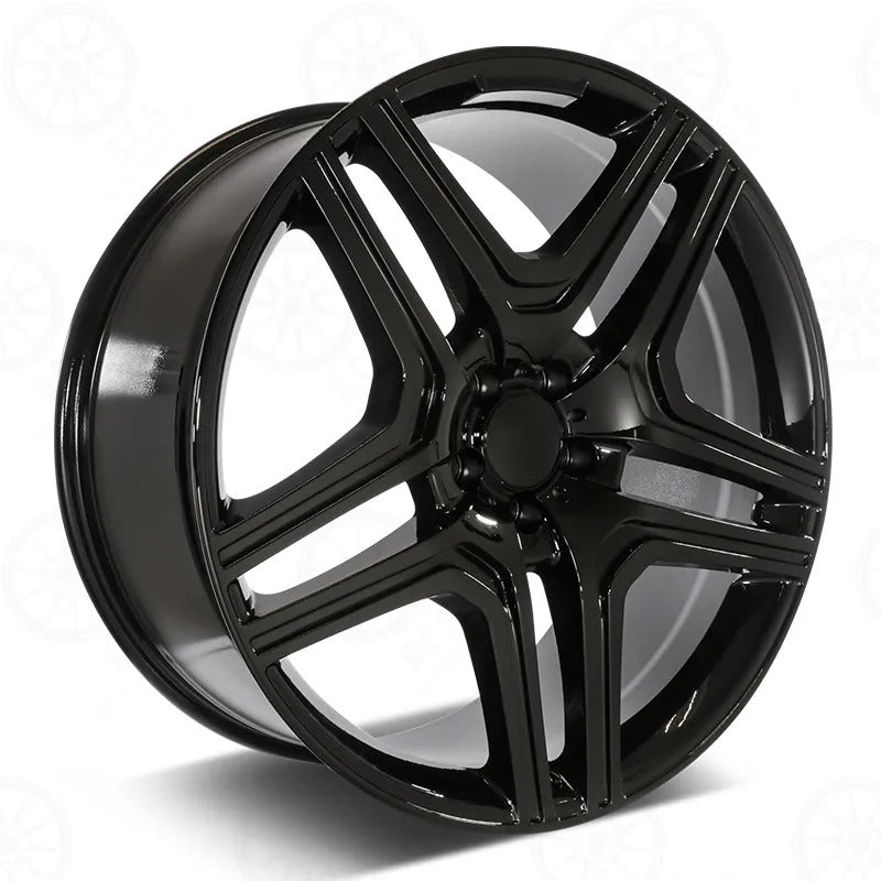 20-inch gloss black OE Style Wheels for Mercedes ML, GLE, GLS, and AMG models, featuring sleek, durable automotive rims.