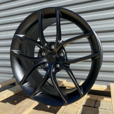 20-inch matte black OE Style Wheels for Tesla Model 3 AWD RWD Long Range Performance, flow forming automotive rims and wheels.