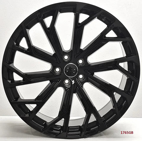 Gloss black 21-inch OE Style Wheels for Audi A5, S5, A6, S6, A7, S7, A8, S8, Q5, SQ5, RS3, RS5, RS7, Quattro vehicles.