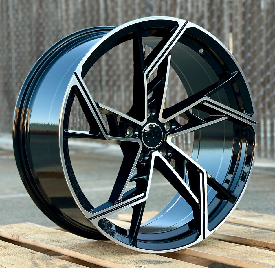 21" Legacy Edition Black Machined Wheels Fits Audi A4 S4 A5 S5 A6 S6 A7 S7 A8 S8 Q3 Q5 Q7 Q8
