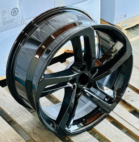 22-inch gloss black OE Style Wheels for Honda Accord, Civic, Acura TSX, sporty automotive rims and wheels.