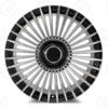22-inch OE Style Wheels Mansory style black machined face rims for Range Rover Defender Discovery LR3 LR4 HSE Sport SVR.