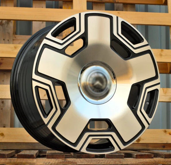 22" Maybach Style Machined Black Wheels Fits Mercedes CLS, S, GLE, GLS, AMG