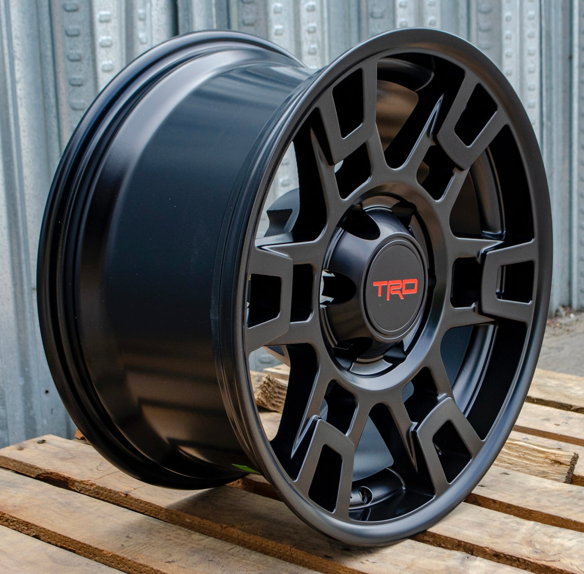 Set of five OE Style Wheels 17-inch SEMA Pro Style matte black rims for Toyota Tacoma, 4Runner, FJ Cruiser, Sequoia, Lexus GX460, GX470