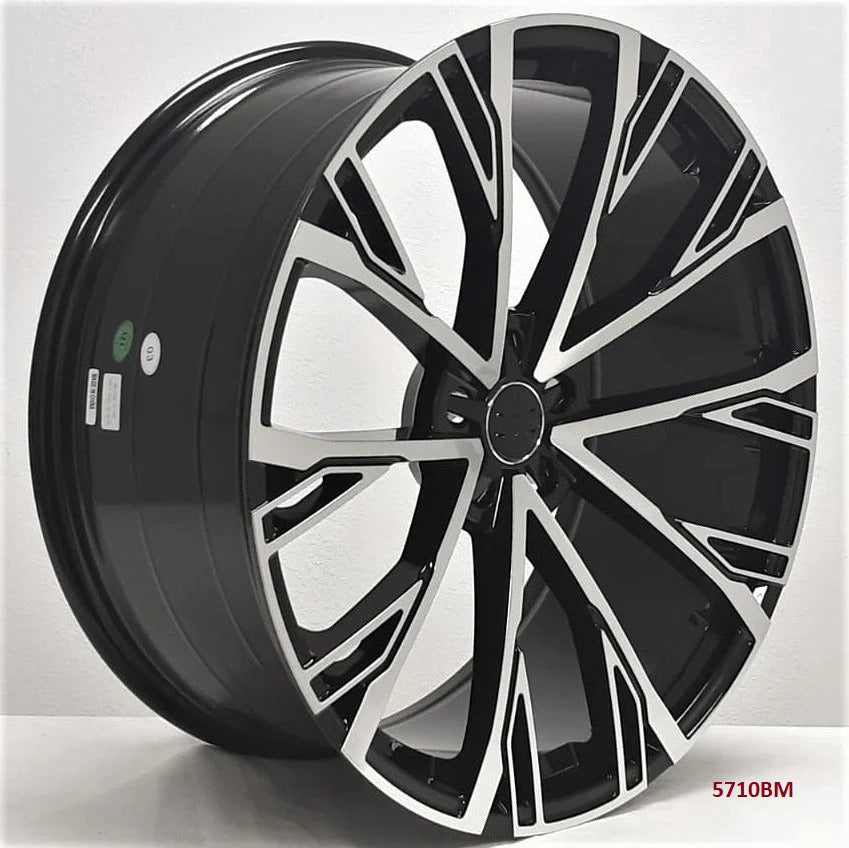 20-inch black machined OE Style Wheels set of 4 for Audi A3, A4, A5, A6, A7, A8, Q5, Q7, Q8 and RS models