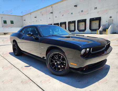 OE Style Wheels 20-inch gloss black anniversary wheels for Dodge Challenger, Charger, SRT, Hellcat, and Scat Pack narrow body models.
