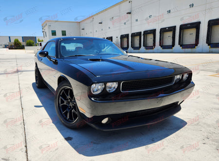 20-inch gloss black anniversary style wheels by OE Style Wheels for Dodge Challenger, Charger, SRT, Hellcat, and Scat Pack narrow body.