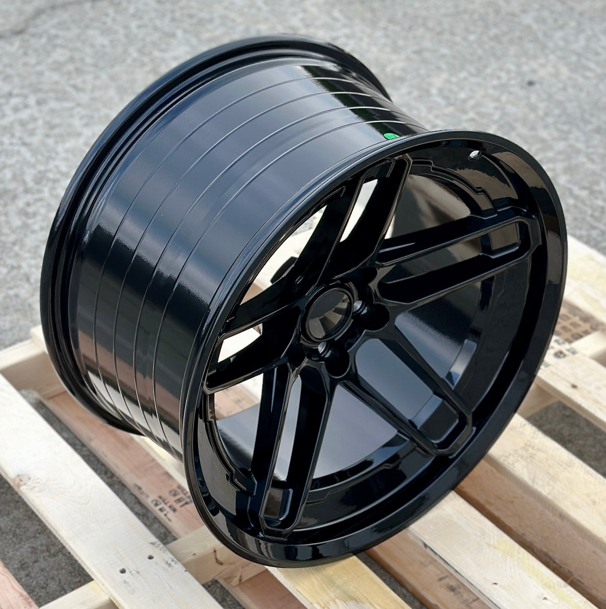 20x11 Demon Style Gloss Black Wheels Fits Dodge Challenger Charger ...