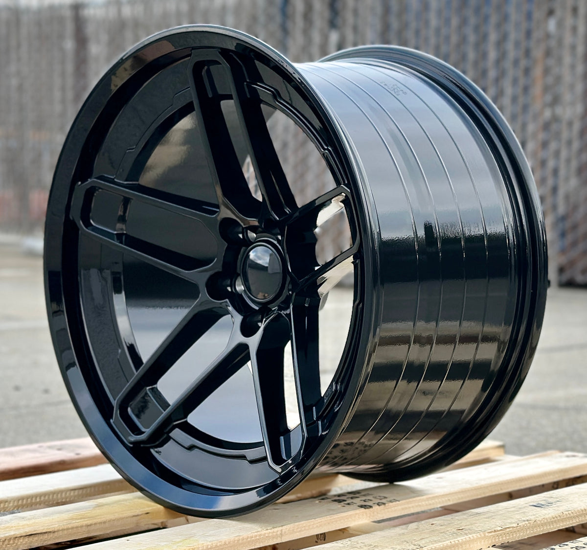 20x11 Demon Style Gloss Black Wheels Fits Dodge Challenger Charger ...