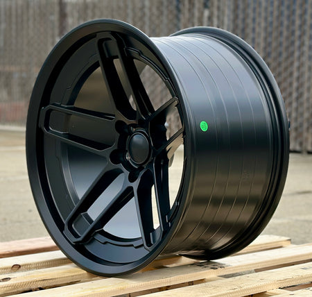 20x11 OE Style Wheels satin black Demon style rims for Dodge Challenger and Charger Widebody vehicles.