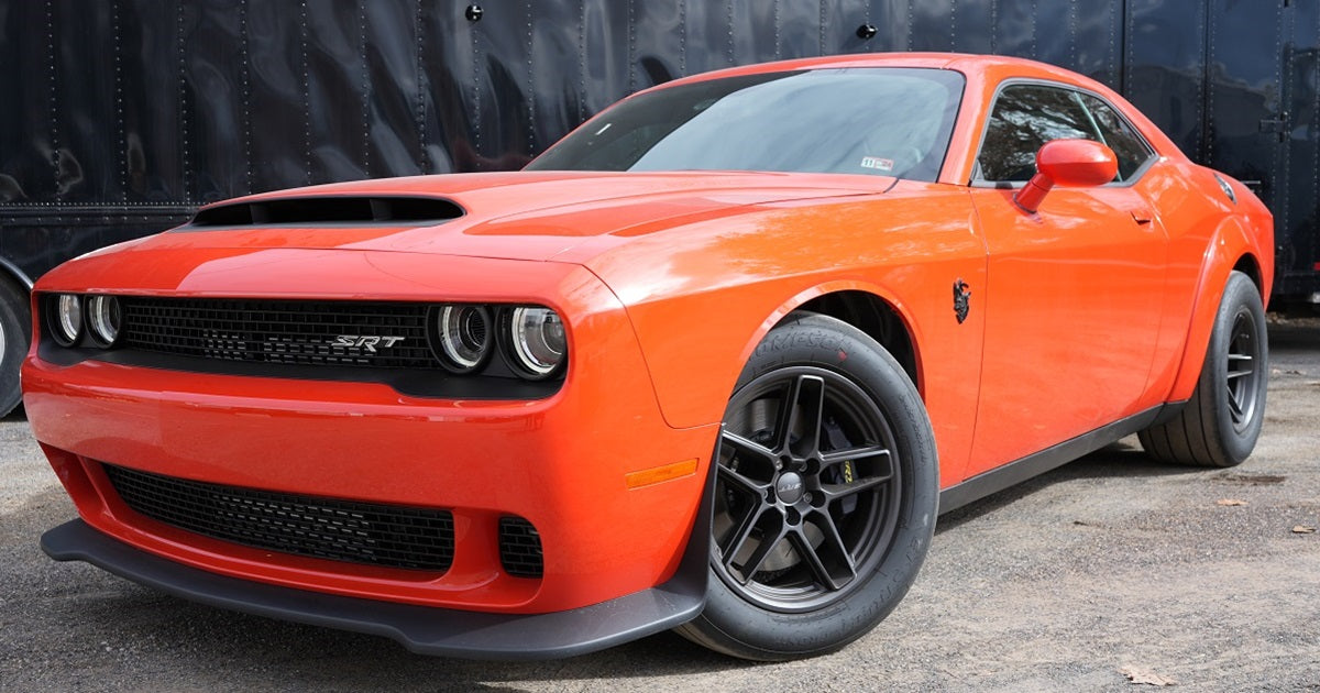 20x9.5/20x11 Demon Style Satin Black Wheels Fits Dodge Challenger ...