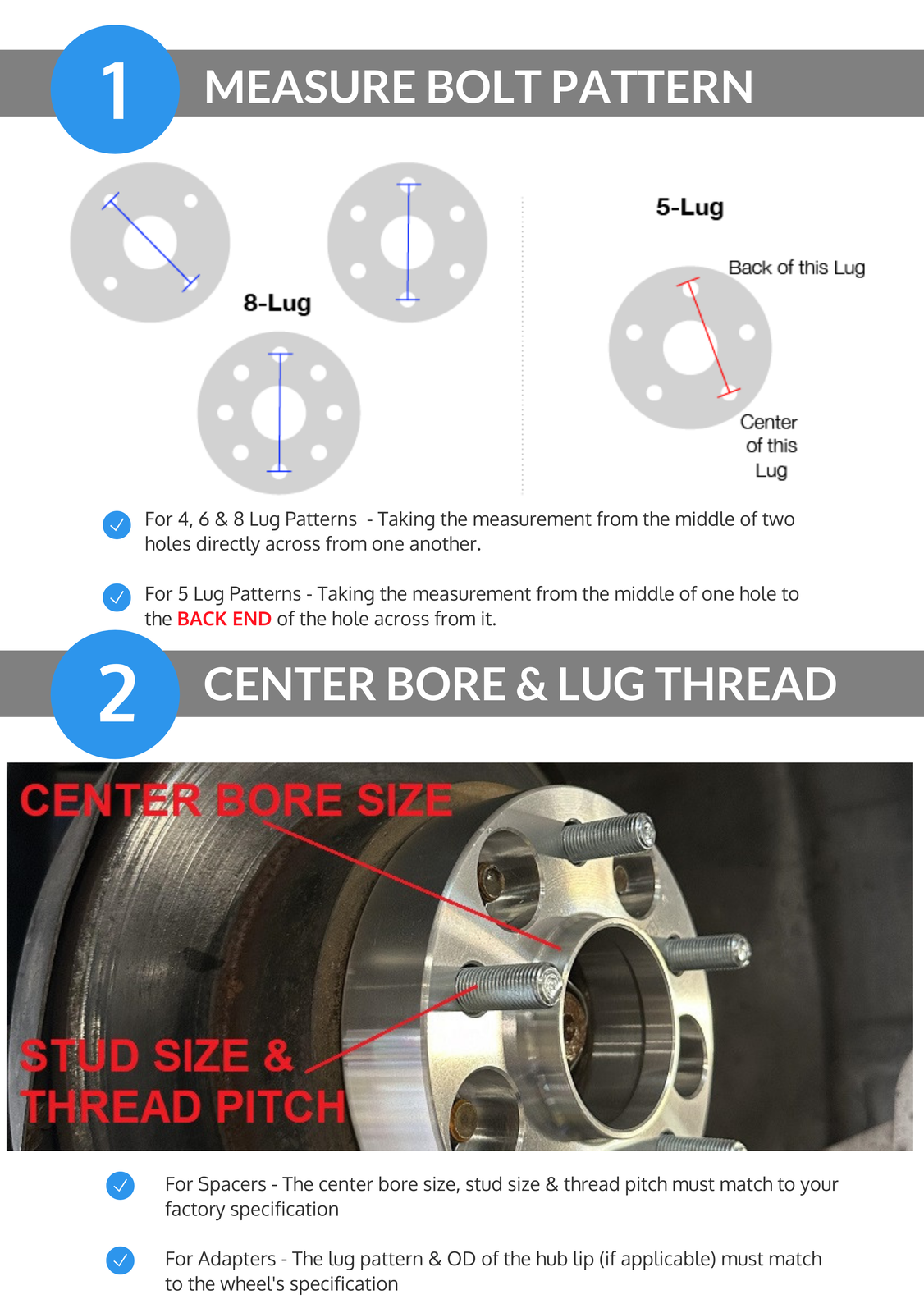 Two OE Style Wheels hubcentric wheel spacers, 5mm, 5x112 bolt pattern, fits Audi and Mercedes vehicle wheels.