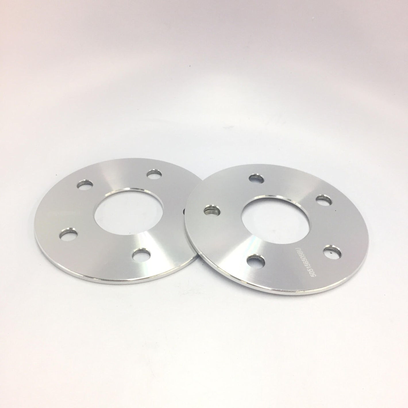Pair of OE Style Wheels 5mm hubcentric wheel spacers for 5x112 Audi and Mercedes vehicles, CB66.6, enhances wheel fitment and stance.