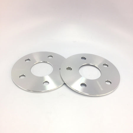 Pair of OE Style Wheels 5mm hubcentric wheel spacers for 5x112 Audi and Mercedes vehicles, CB66.6, enhances wheel fitment and stance.