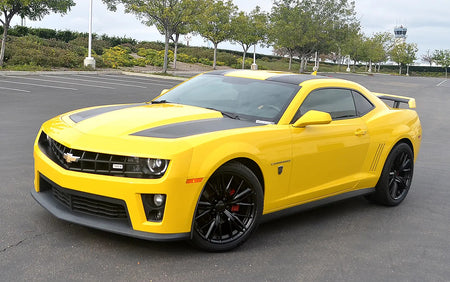 20-inch Satin Black ZL1 Style Wheels for Chevy Camaro ZL1 SS LT by OE Style Wheels, showing the sleek wheel design.