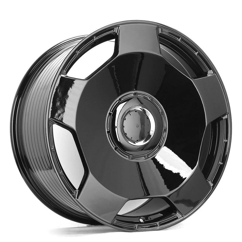22" Maybach Style Gloss Black Wheels Fits Mercedes G500 G550 G63 G65 AMG