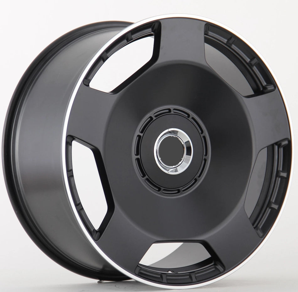 22" Maybach Style Matte Black Wheels Fits Mercedes GL GLE GLS AMG