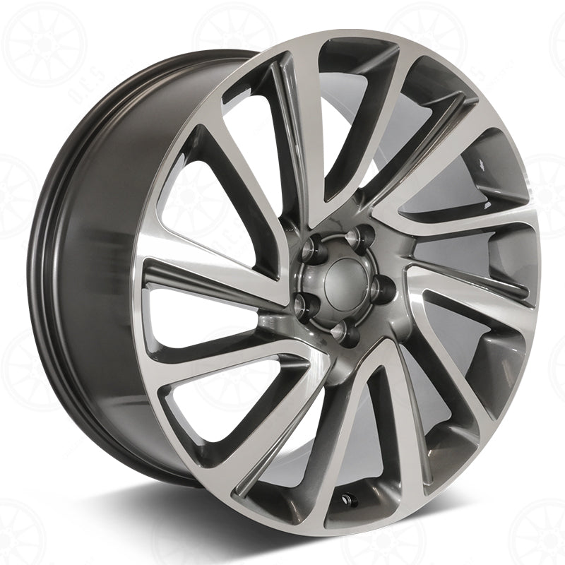 22" SV Style Gunmetal Machined Wheels Fits Range Rover Defender Discovery LR3 LR4 HSE Sport SVR Supercharged Dynamic Autobiography