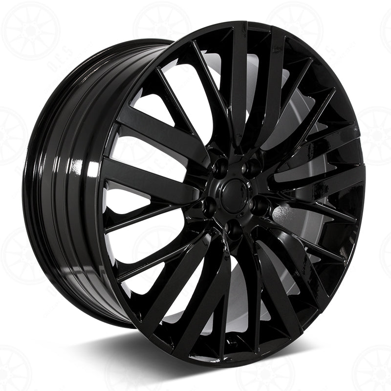 22" Sport Style Gloss Black Wheels Fits Range Rover Defender Discovery LR3 LR4 HSE Sport SVR Supercharged Dynamic Autobiography
