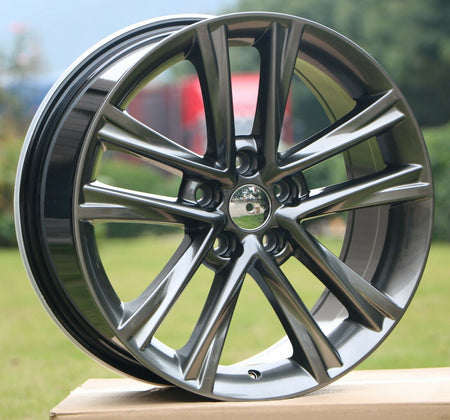 18-inch OE Style Wheels sports metallic rims fitting Lexus IS, GS, RX models, showcasing sleek automotive alloy wheels.
