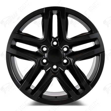 18-inch satin black Trail Boss style wheels by OE Style Wheels for Cadillac Escalade, Chevy Silverado, Suburban, Tahoe, Sierra, GMC Yukon