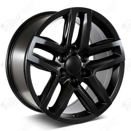 18-inch satin black Trail Boss style wheels by OE Style Wheels for Cadillac Escalade, Chevy Silverado, Suburban, Tahoe, Sierra, GMC Yukon