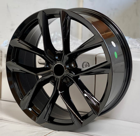 19-inch gloss black OE Style Wheels automotive rims fitting Tesla Model 3 AWD, RWD, Long Range, and Performance models.