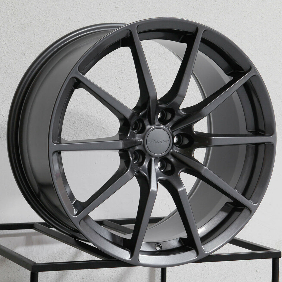 19" MRR M350 Flow Forged Gunmetal Wheels Fits Ford Mustang Bullitt GT Shelby GT350 GT500