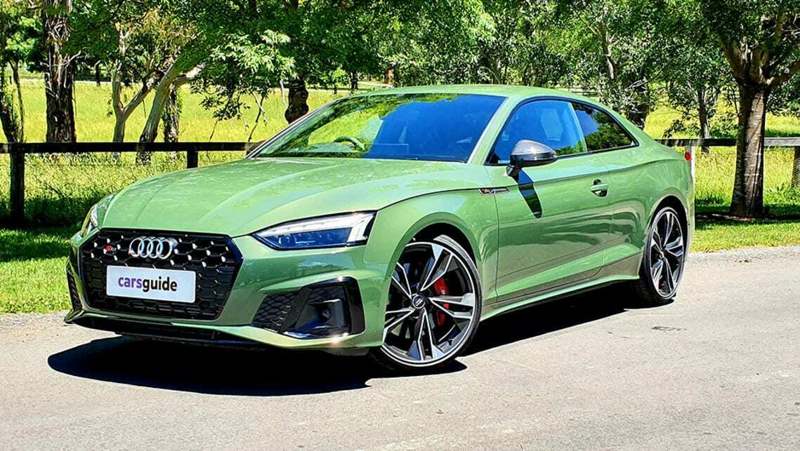 Set of 19-inch OE Style Audi S5 wheels on a vehicle, showcasing sleek alloy rims designed for Audi A3, S3, A4, S4, A5, S5, and more.