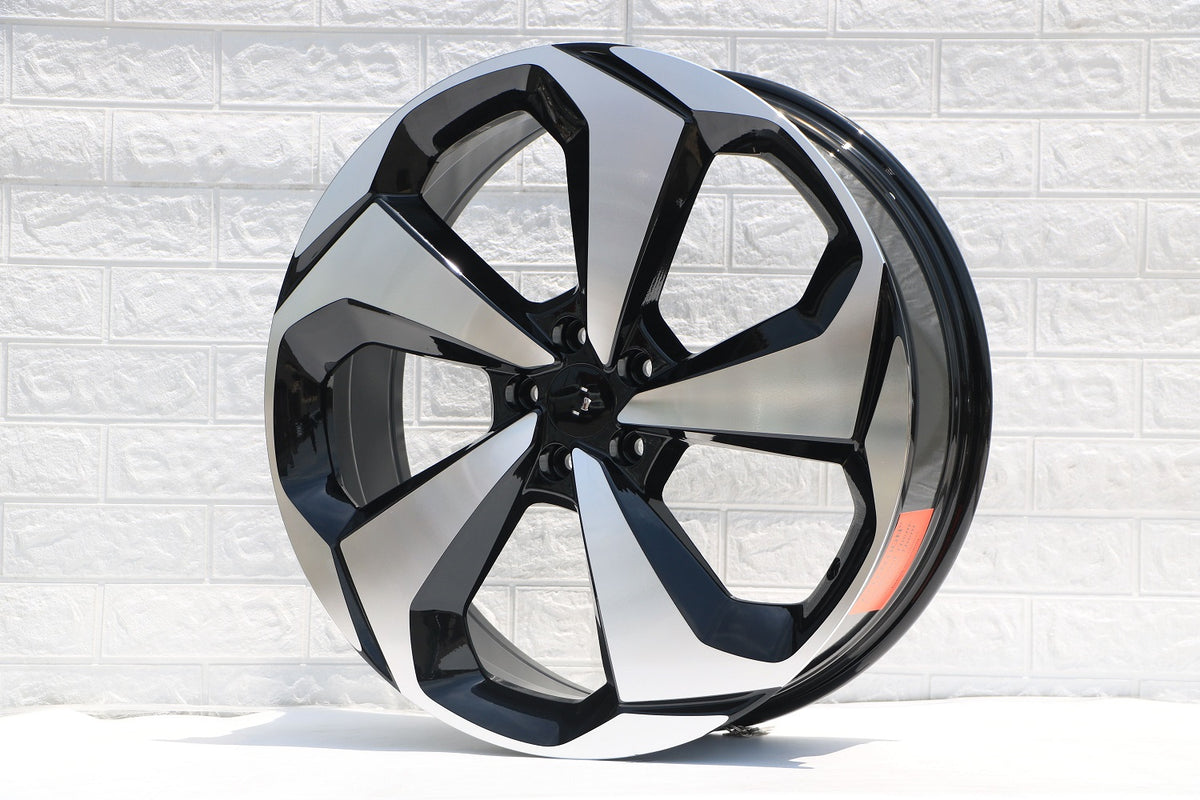 20-inch black machined OE Style Wheels for Honda Accord, Civic, and Acura TSX, showcasing sleek automotive rims and wheel design.